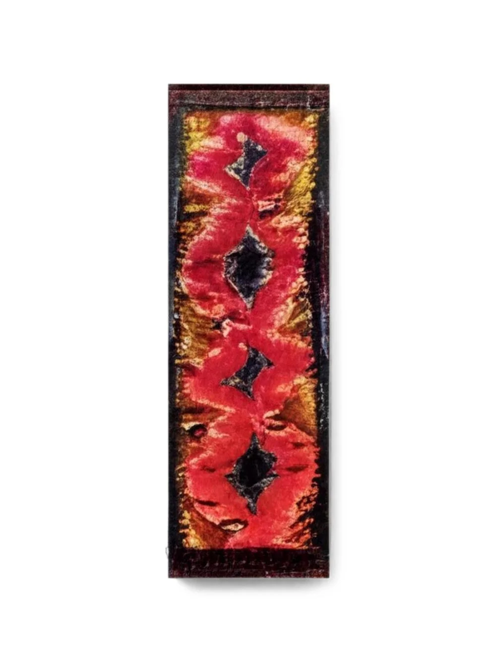 Kanadas geometric patchwork-print fringed scarf - 1