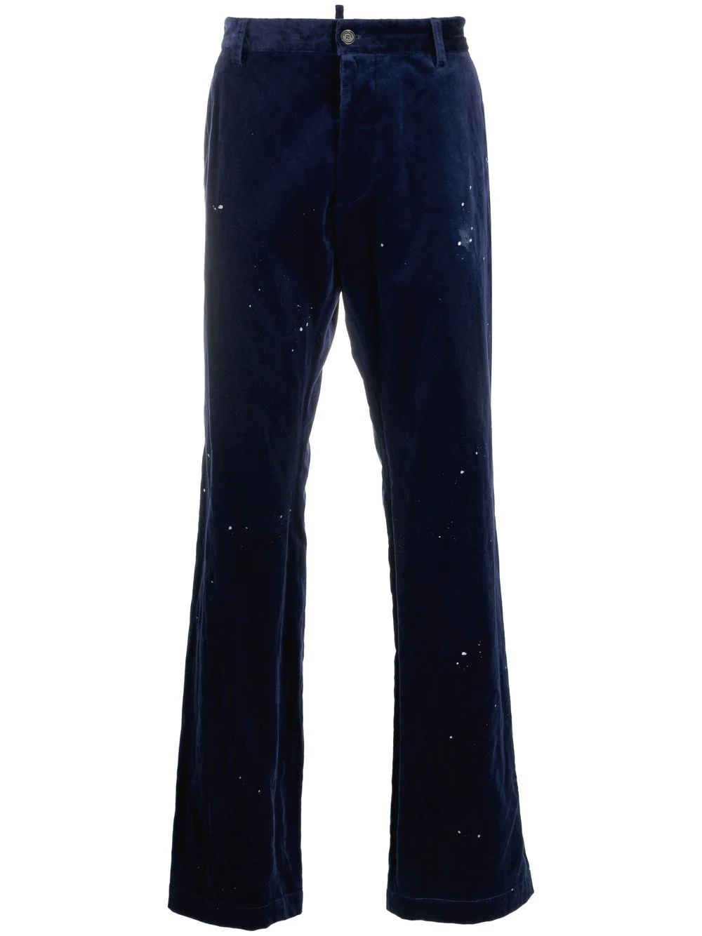 velvet-effect suit trousers - 1