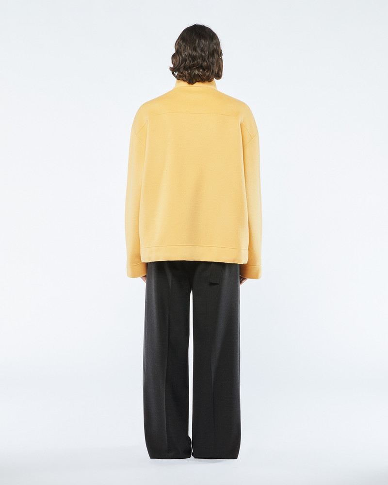 Nanushka DUFAN - Double wool silk bomber - Sun yellow outlook