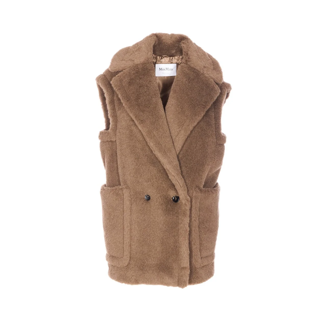 Max Mara Women Bormida Alpaca And Wool Teddy Vest - 1