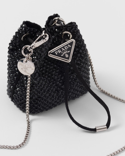 Prada Satin mini-pouch with synthetic crystals outlook