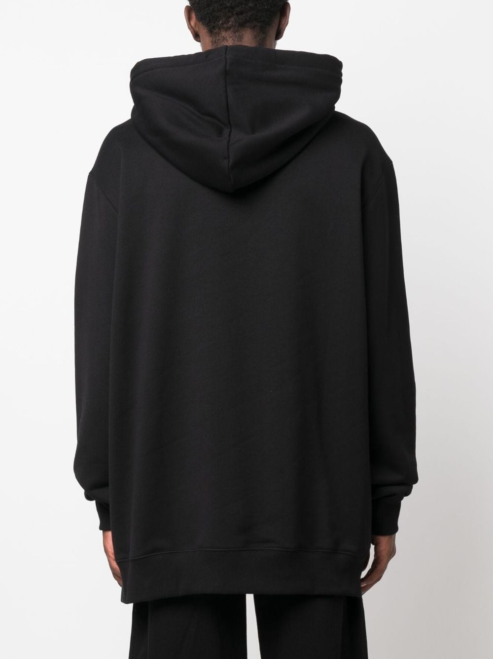 oversized logo-appliqué hoodie - 4