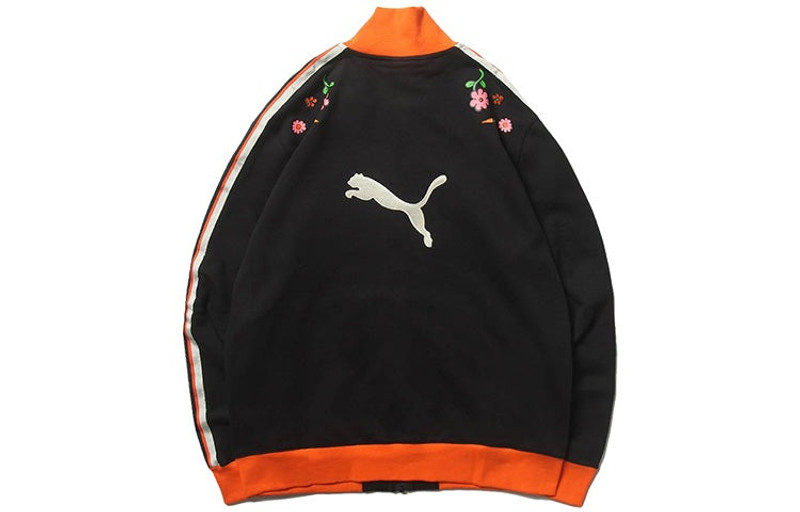 PUMA PUMA X Randomevent Track Jacket 'Black/Orange' 596668-01 outlook