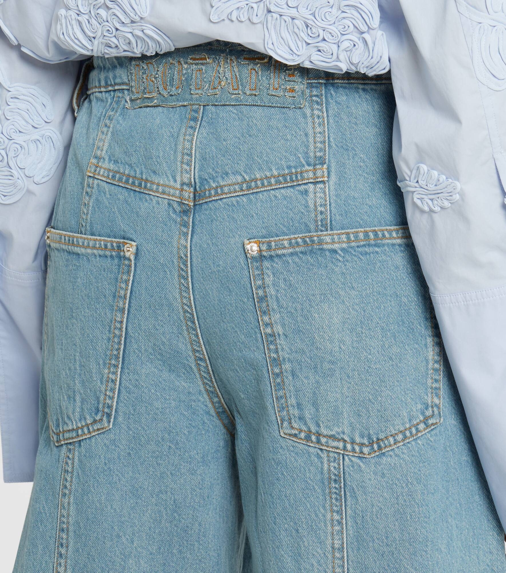 High-rise barrel-leg jeans - 6