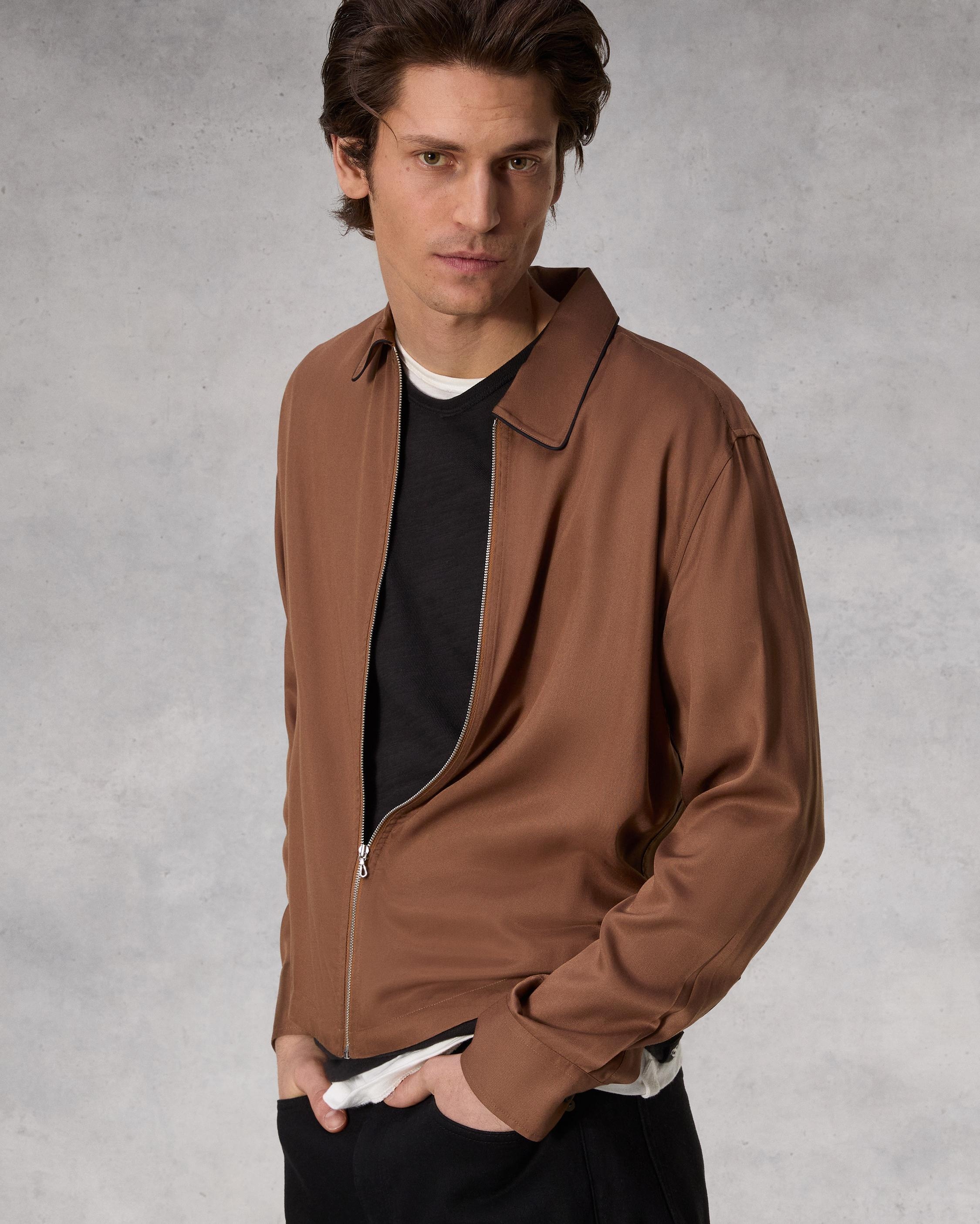 Blouson Viscose Zip Shirt
Relaxed Fit - 7