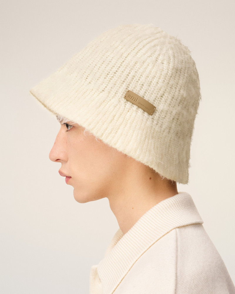 WHITE MOHAIR AMI BUCKET HAT 6
