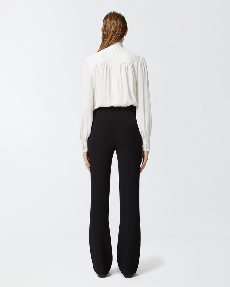 SILK-BLEND SHIRT WITH BOW 4