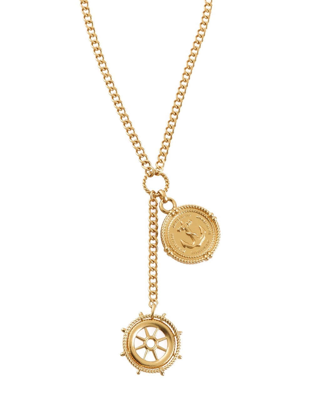 NAUTICAL DUO DROP NECKLACE - 3