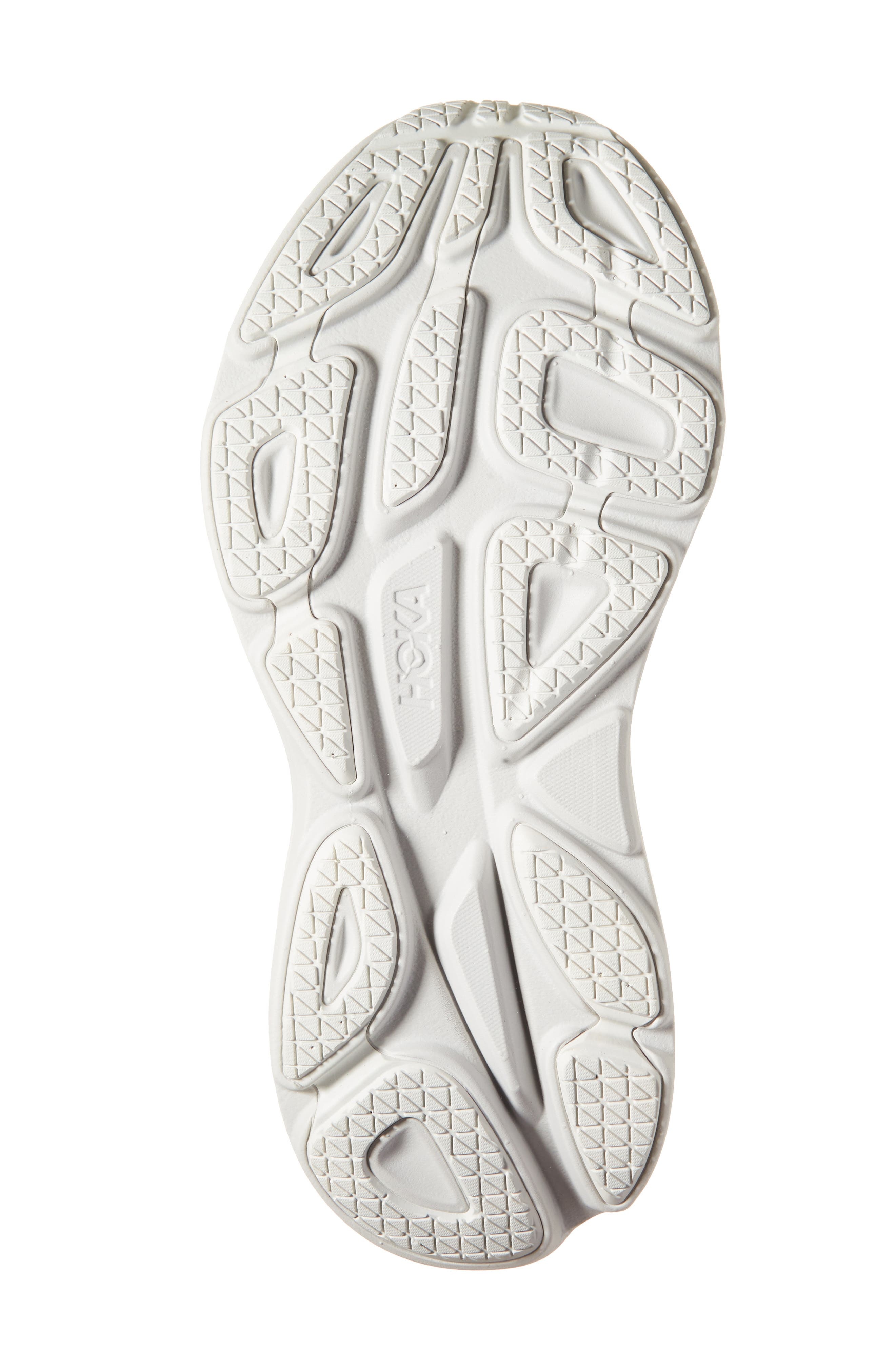 HOKA Bondi 8 Caged Sneaker in White /Cosmic Grey at Nordstrom - 6