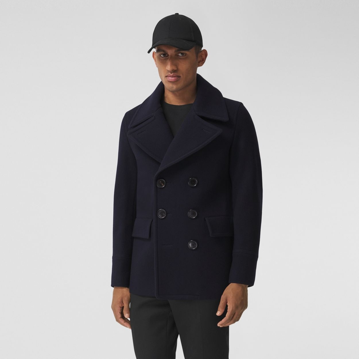 Wool Blend Pea Coat - 7