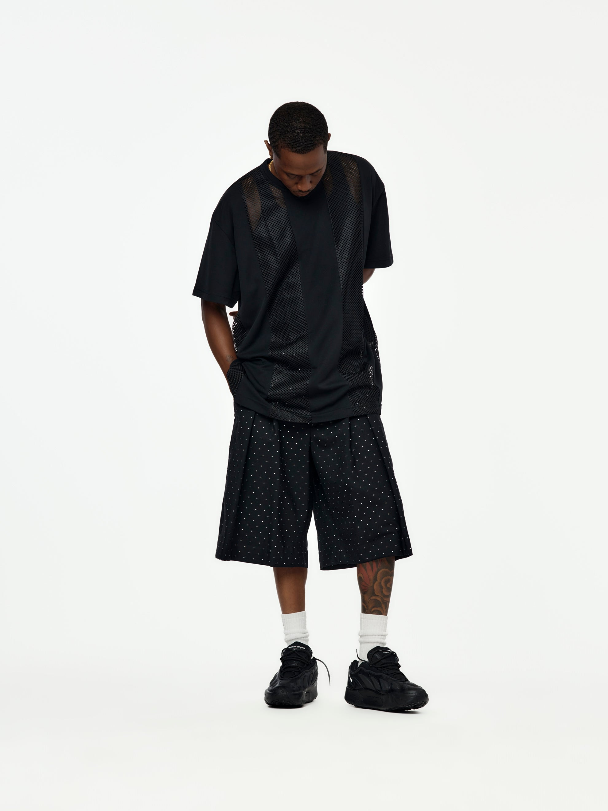 COMME DES GARÇONS HOMME PLUS SHORTS (BLACK) - 4