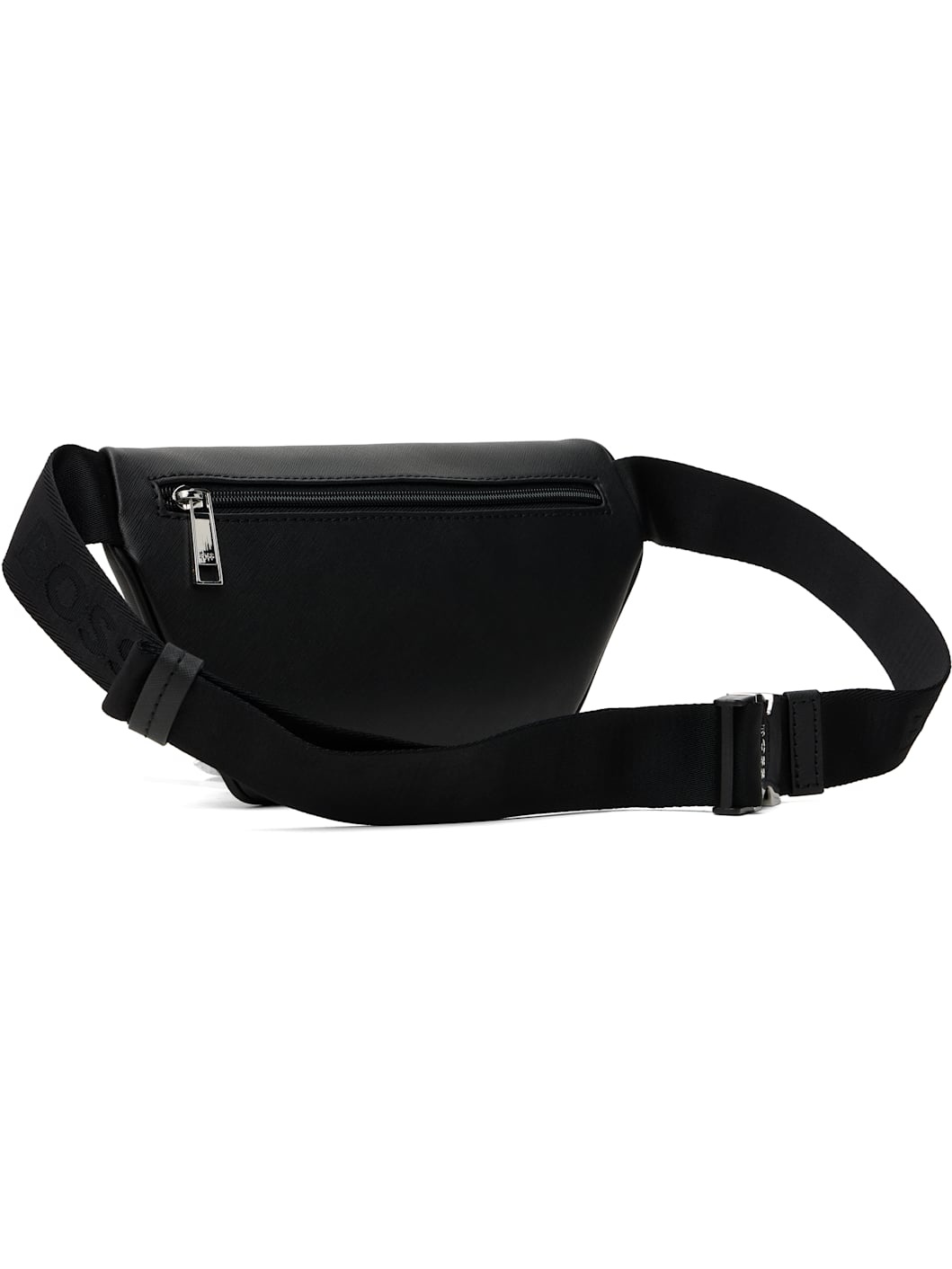 Black Saffiano Leather Belt Bag - 3