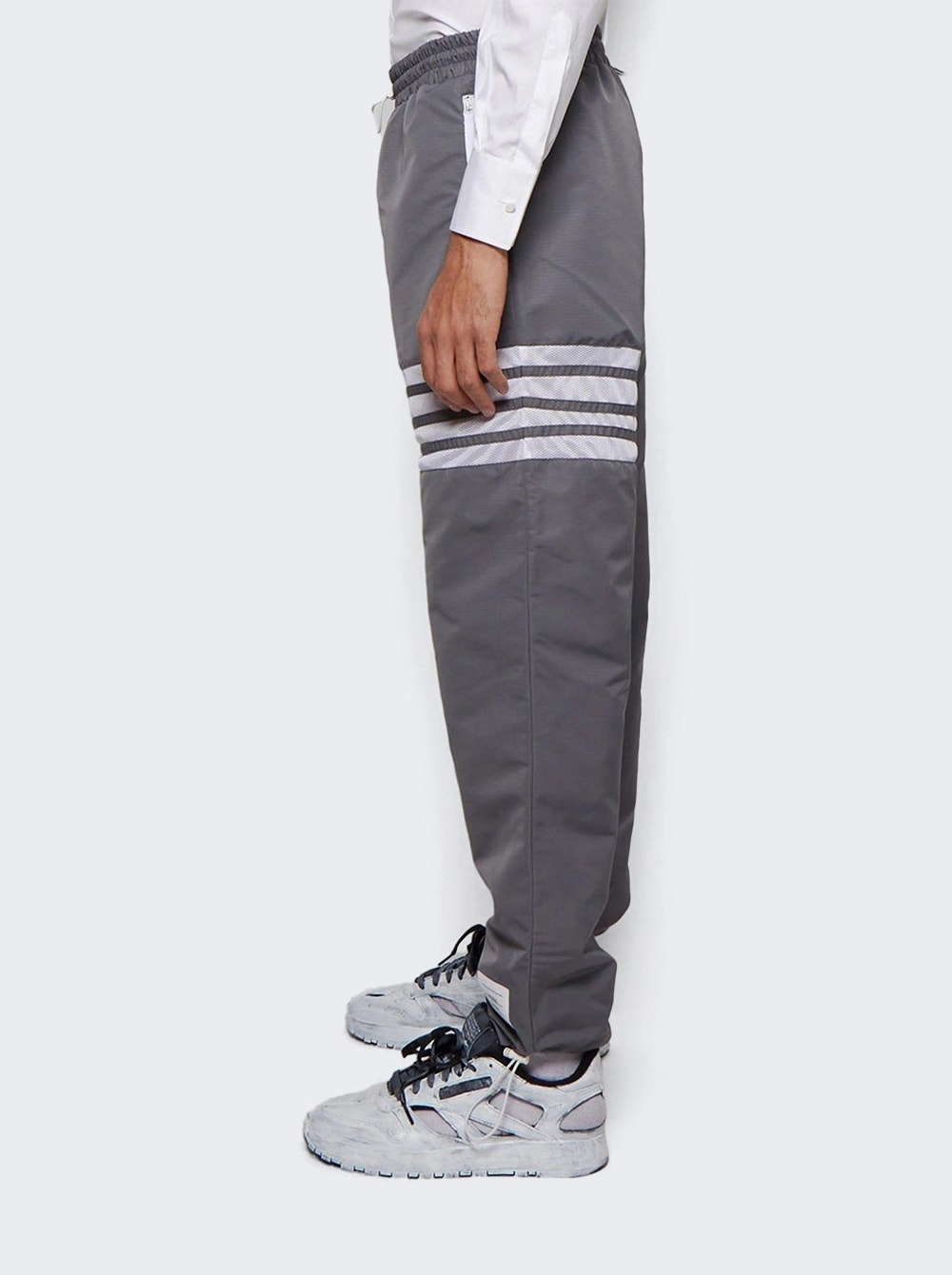 Track Pants With Mesh 4bar In Sustainable Ripstop Medium Grey - 9