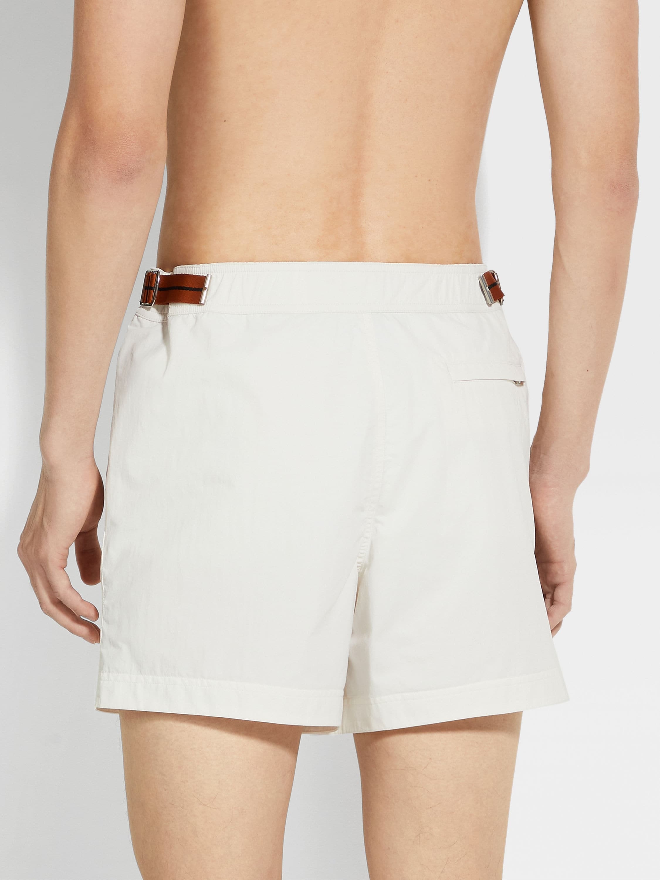 ZEGNA 232 ROAD BRAND MARK SWIM TRUNKS - 3