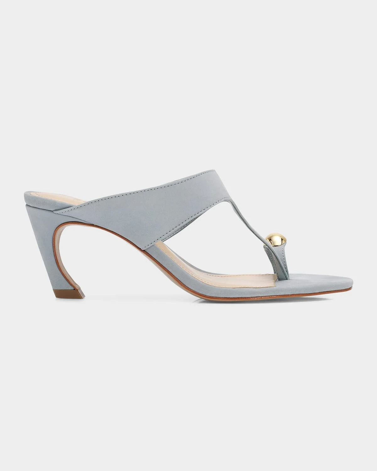 70mm Maisie Toe-Ring Nubuck Sandals - 1