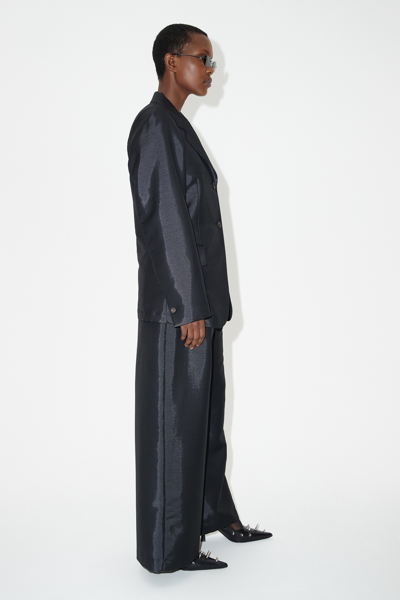 Dart Blazer Black Mnemonic Wool - 6