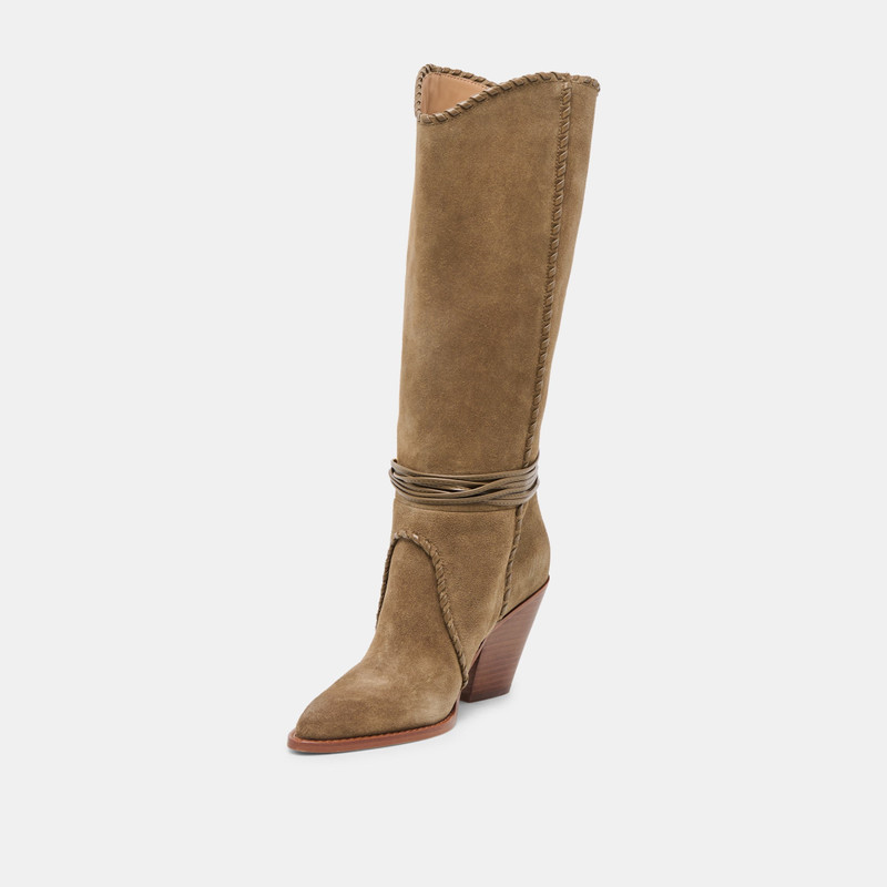 JODY BOOTS OLIVE SUEDE 5