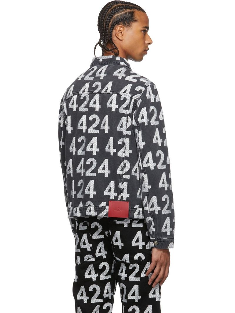 Black Denim Recount Trucker Jacket 3