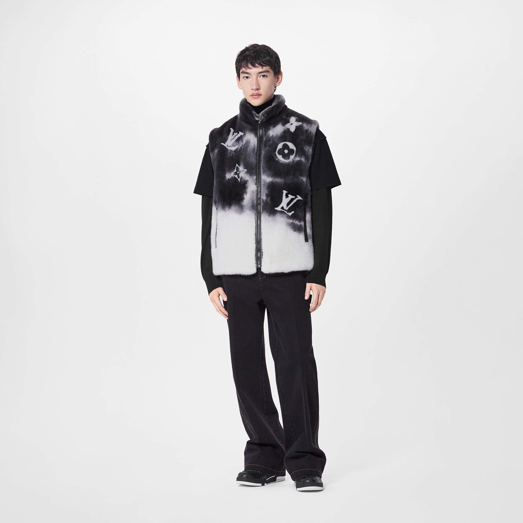 LV Spray Mink Gilet - 2