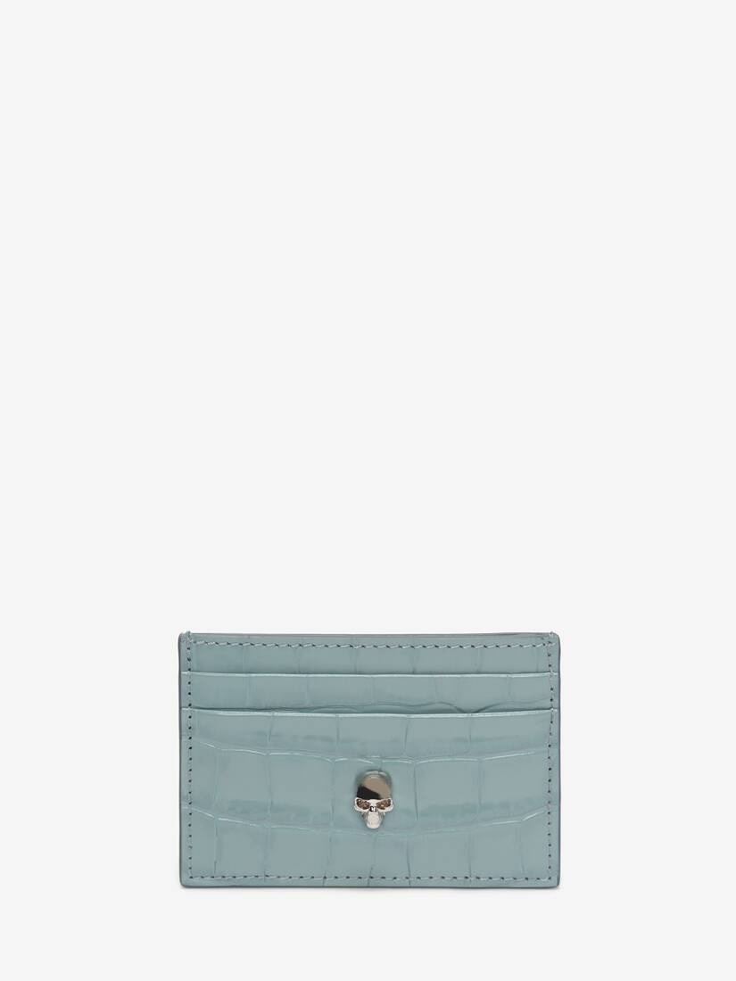 Skull Card Holder in Blue/grey - 1
