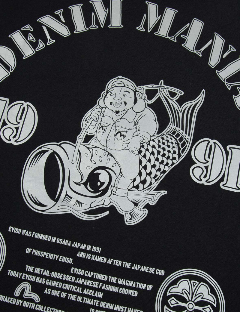 FORTUNE GOD REFLECTIVE HEAT TRANSFER PRINT LOOSE FIT T-SHIRT 7