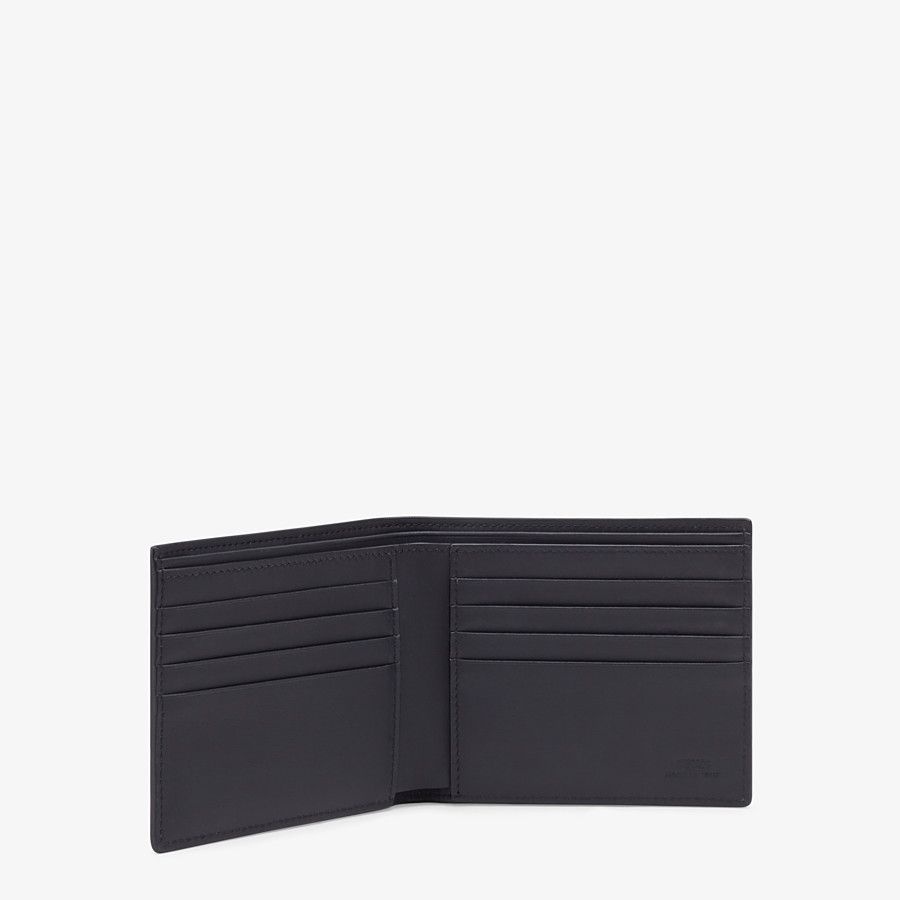 Black leather bi-fold wallet - 3