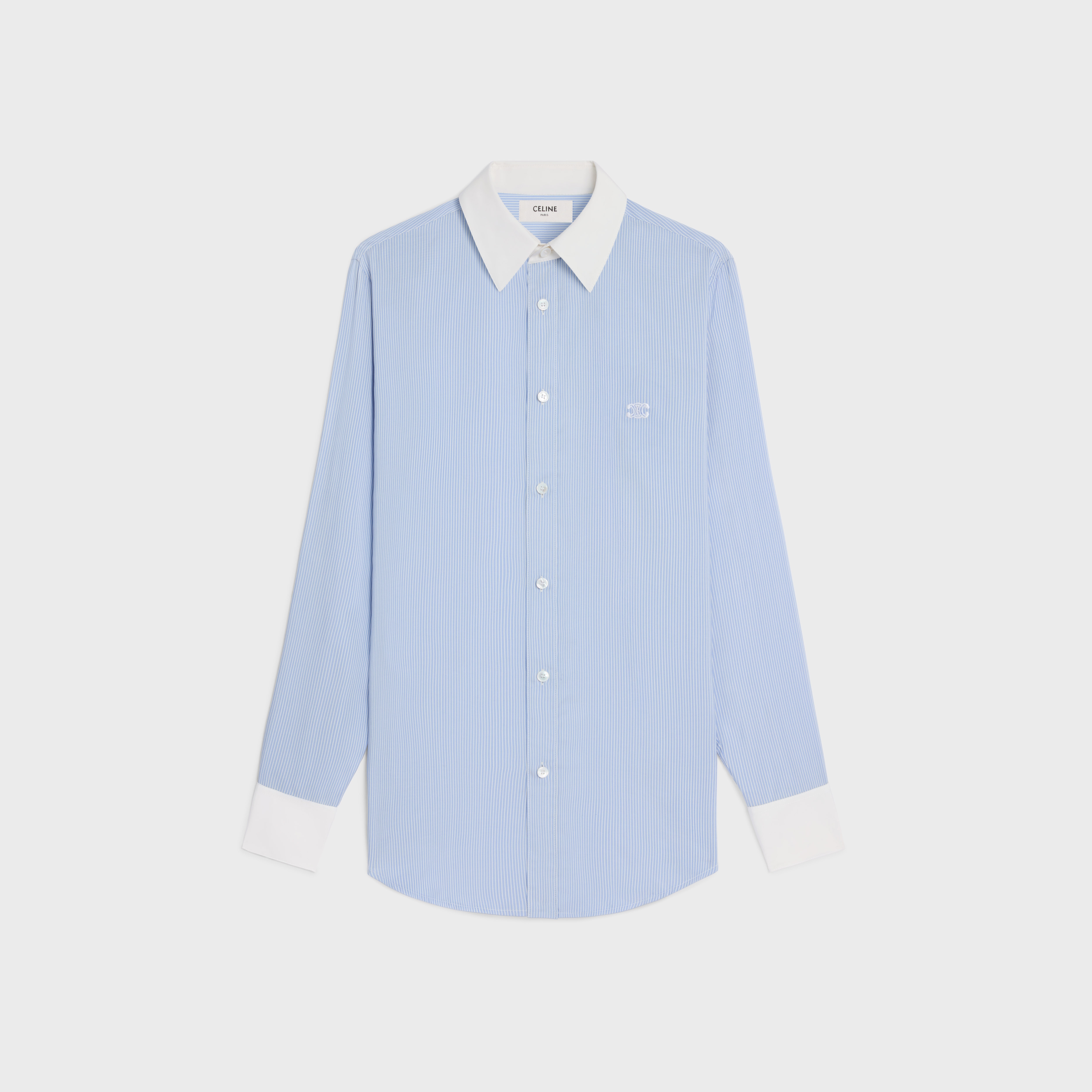 romy shirt in striped silk - 1