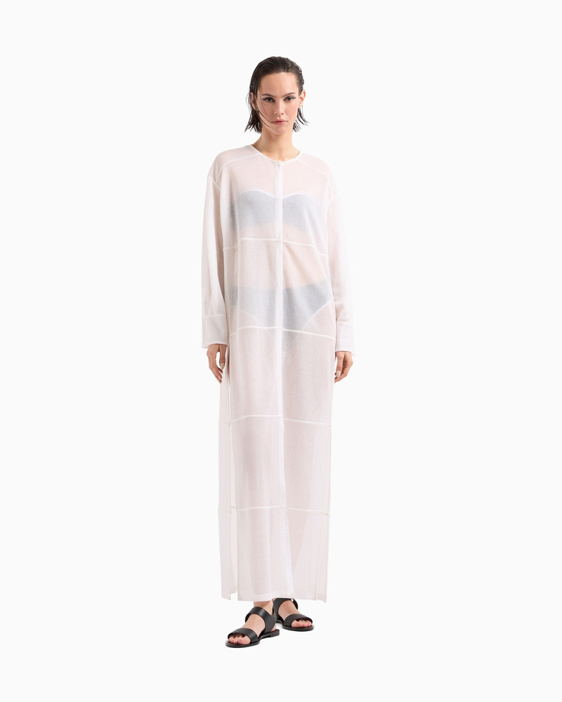 GIORGIO ARMANI SILK AND COTTON JERSEY DUSTER COAT outlook