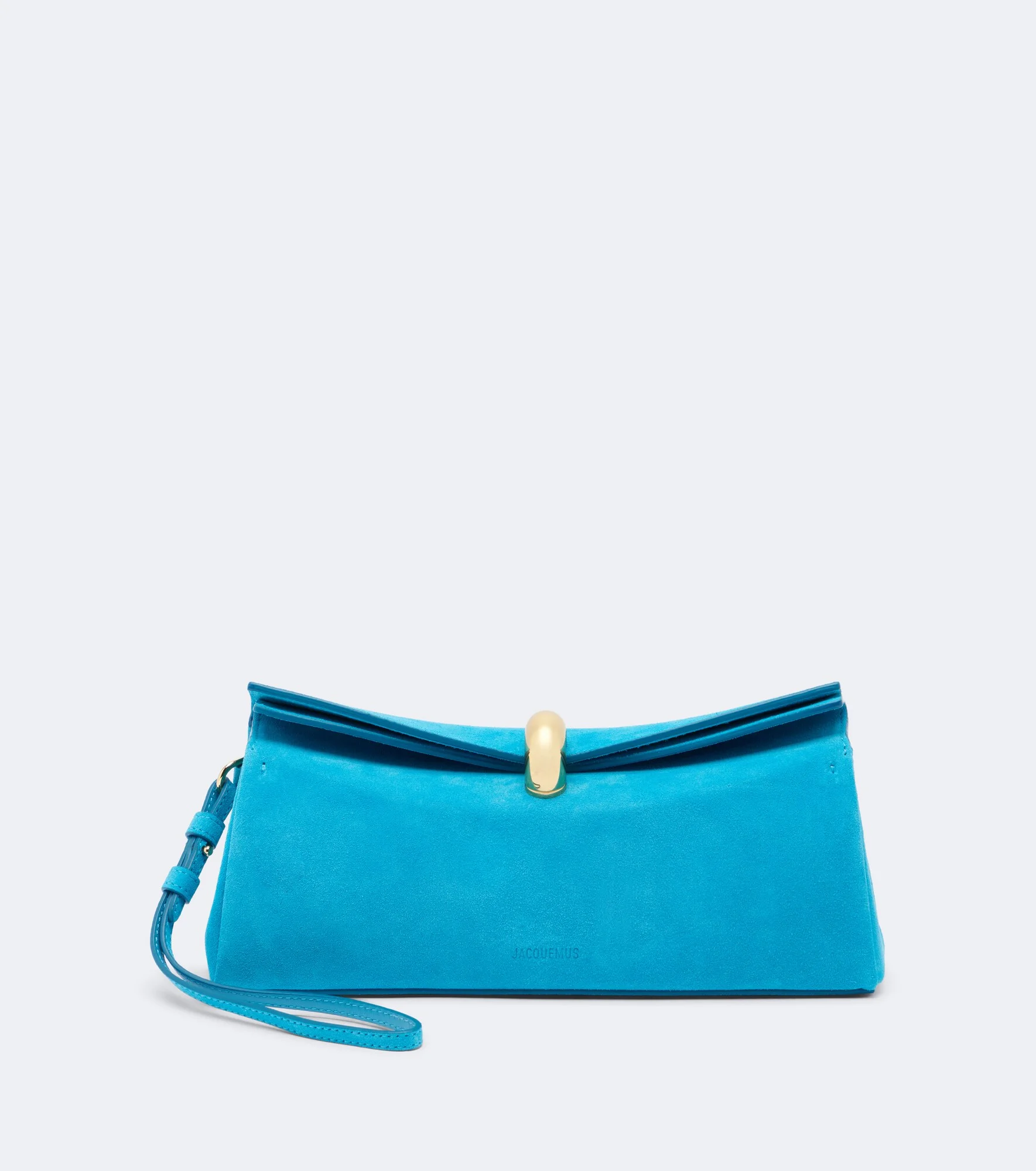 Valérie croc-effect leather clutch - 1