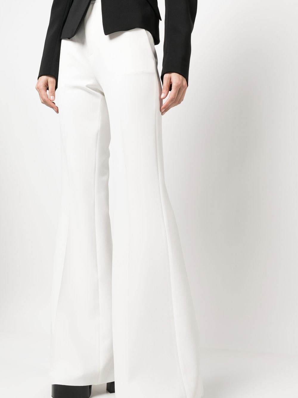 mid-rise flared trousers - 5