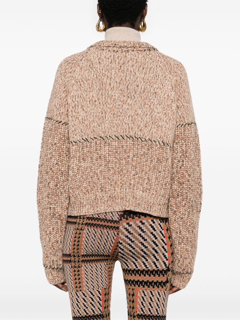 Stitch mélange cardigan 4