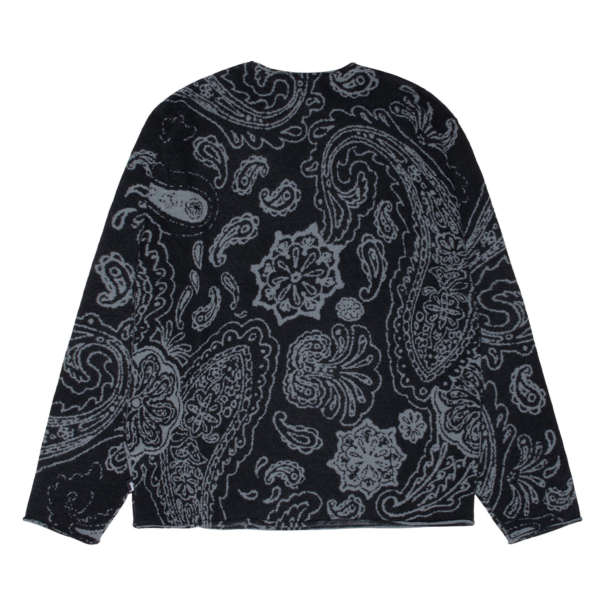 Stussy Paisley Sweater 'Black' - 2