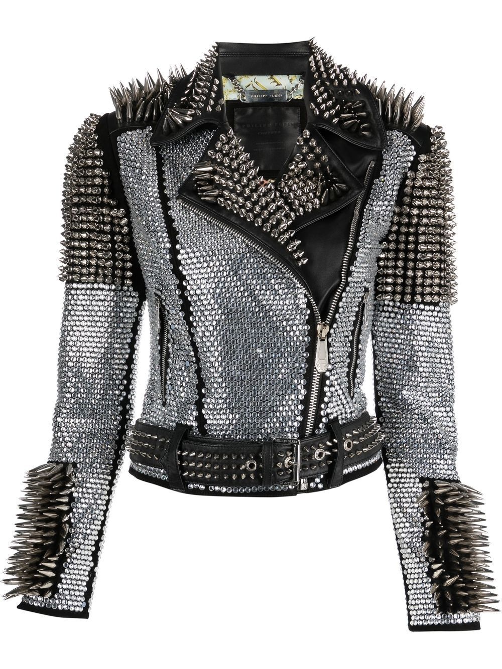 PHILIPP PLEIN crystal studded jacket REVERSIBLE