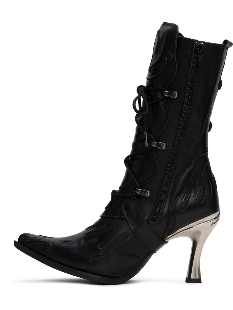 Black New Rock Edition Rockstar Boots 3