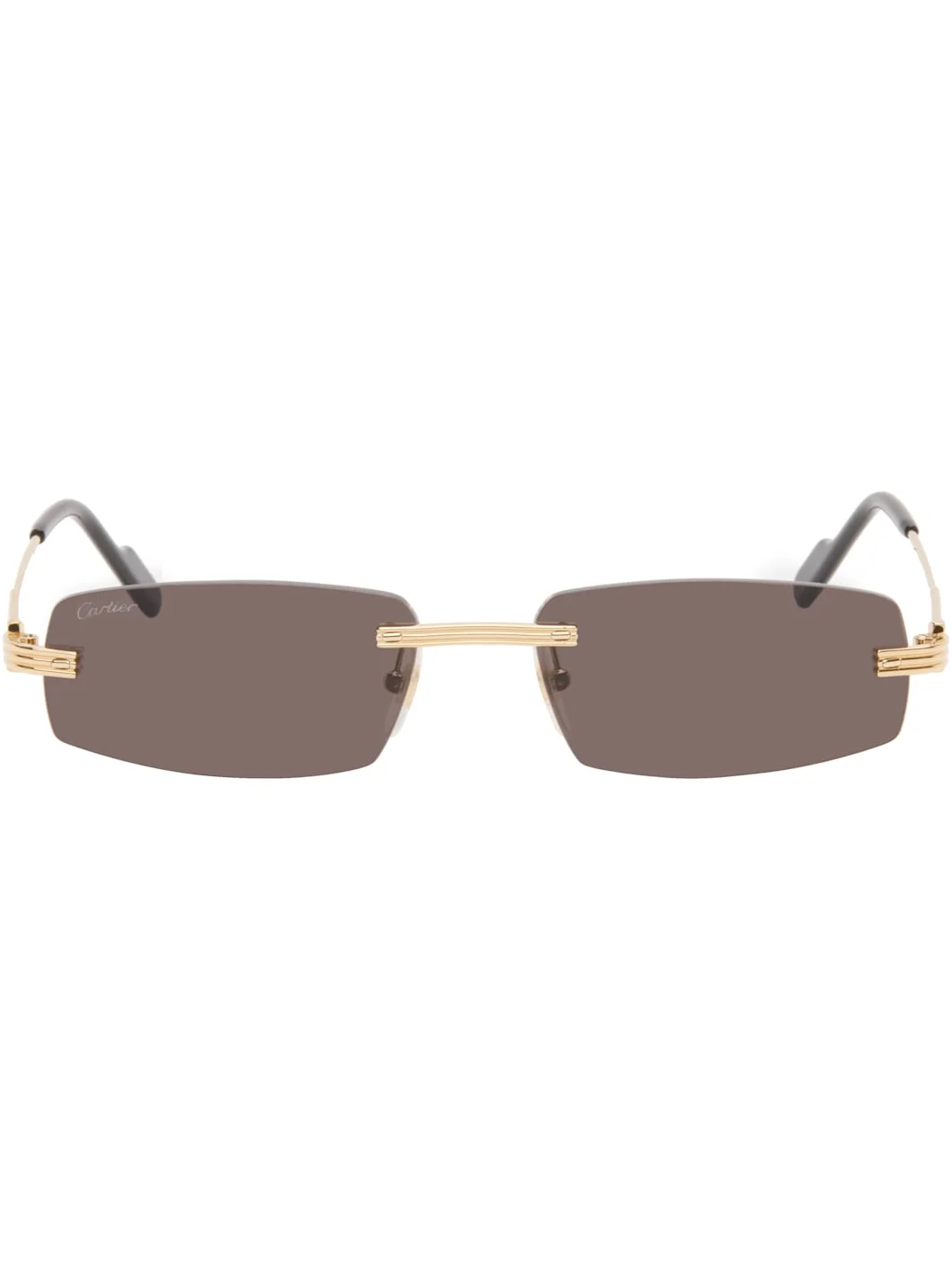 Gold 'Première de Cartier' Sunglasses - 1