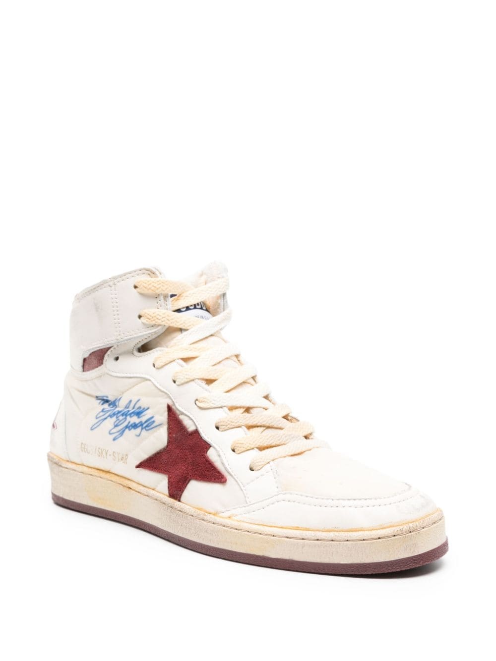 Sky Star logo-embellished leather sneakers - 2