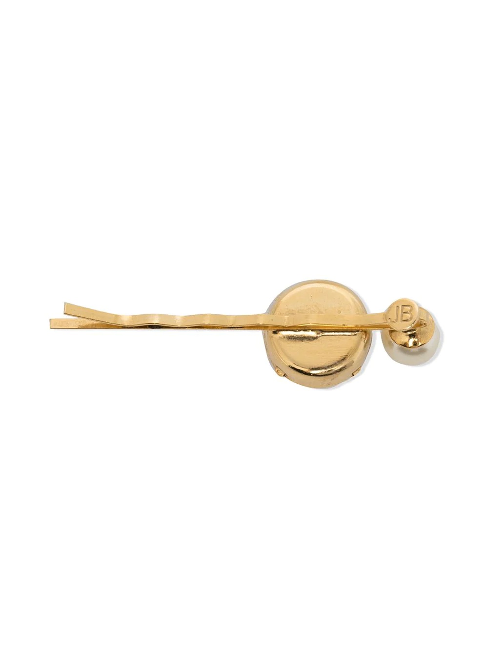 Ines crystal-pearl bobby pin - 2