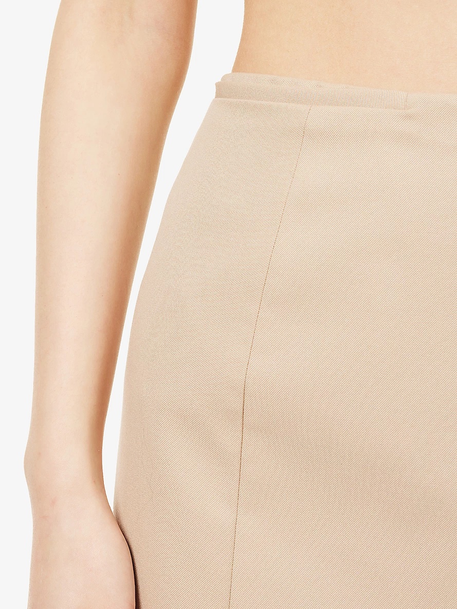 Racquet mid-rise wool-blend maxi skirt - 5