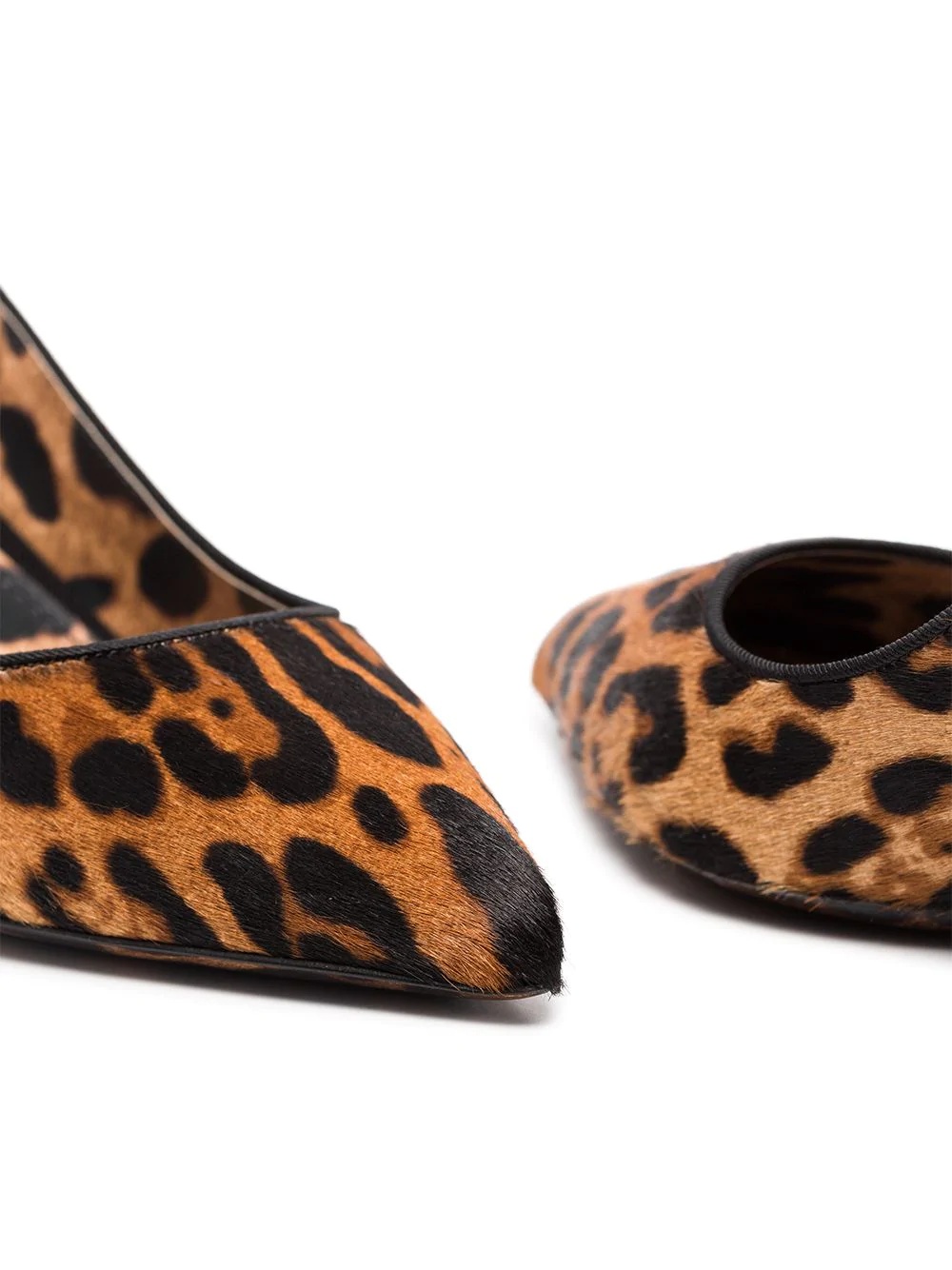 leopard print slingback pumps - 4