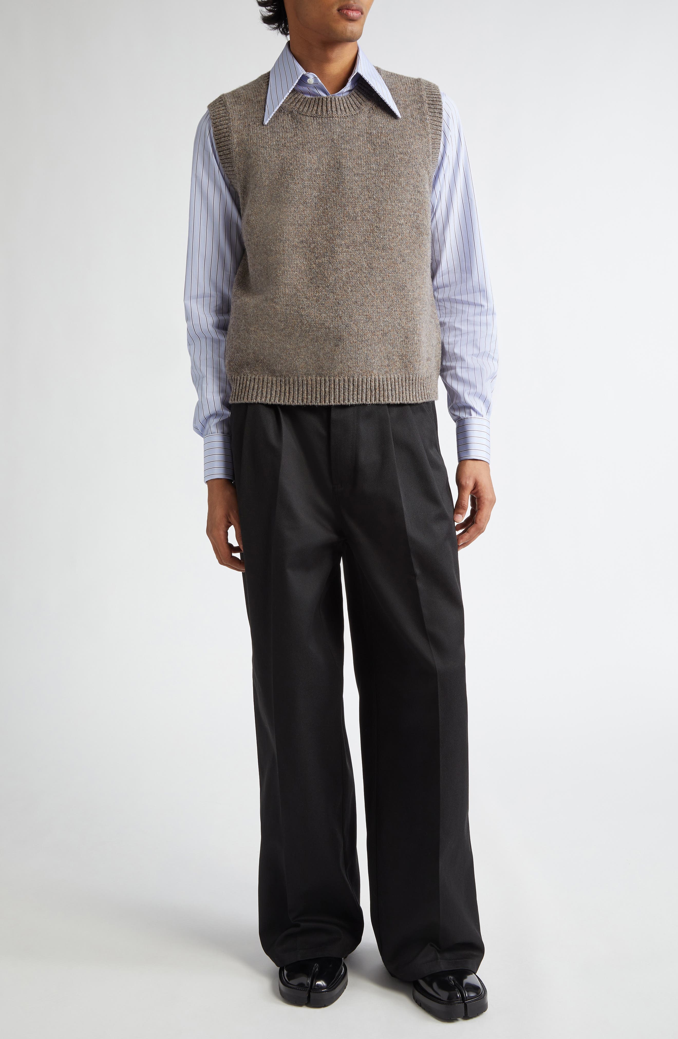 Maison Margiela Tailored Trousers in Black at Nordstrom - 2