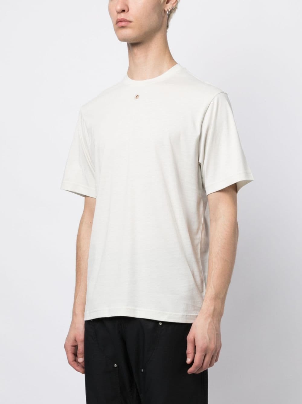 round-neck cotton T-shirt - 3