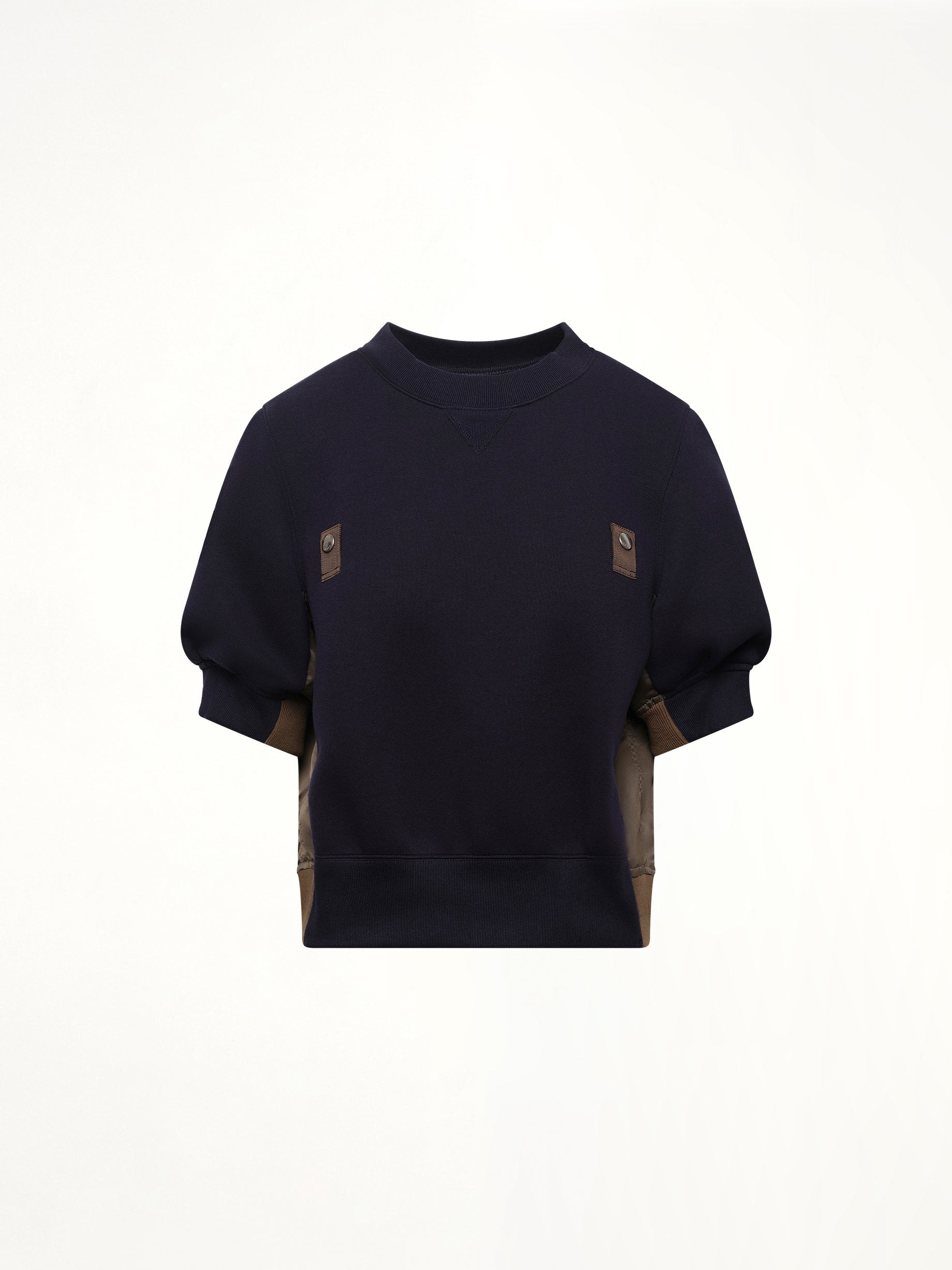 Sponge x Nylon Twill Pullover in Navy/Dark Khaki - 2