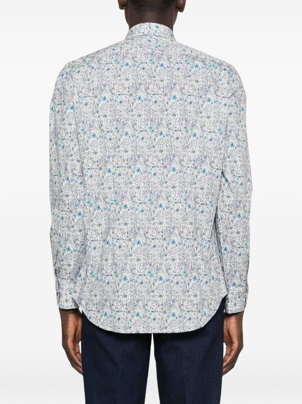 floral-print long-sleeve shirt - 4