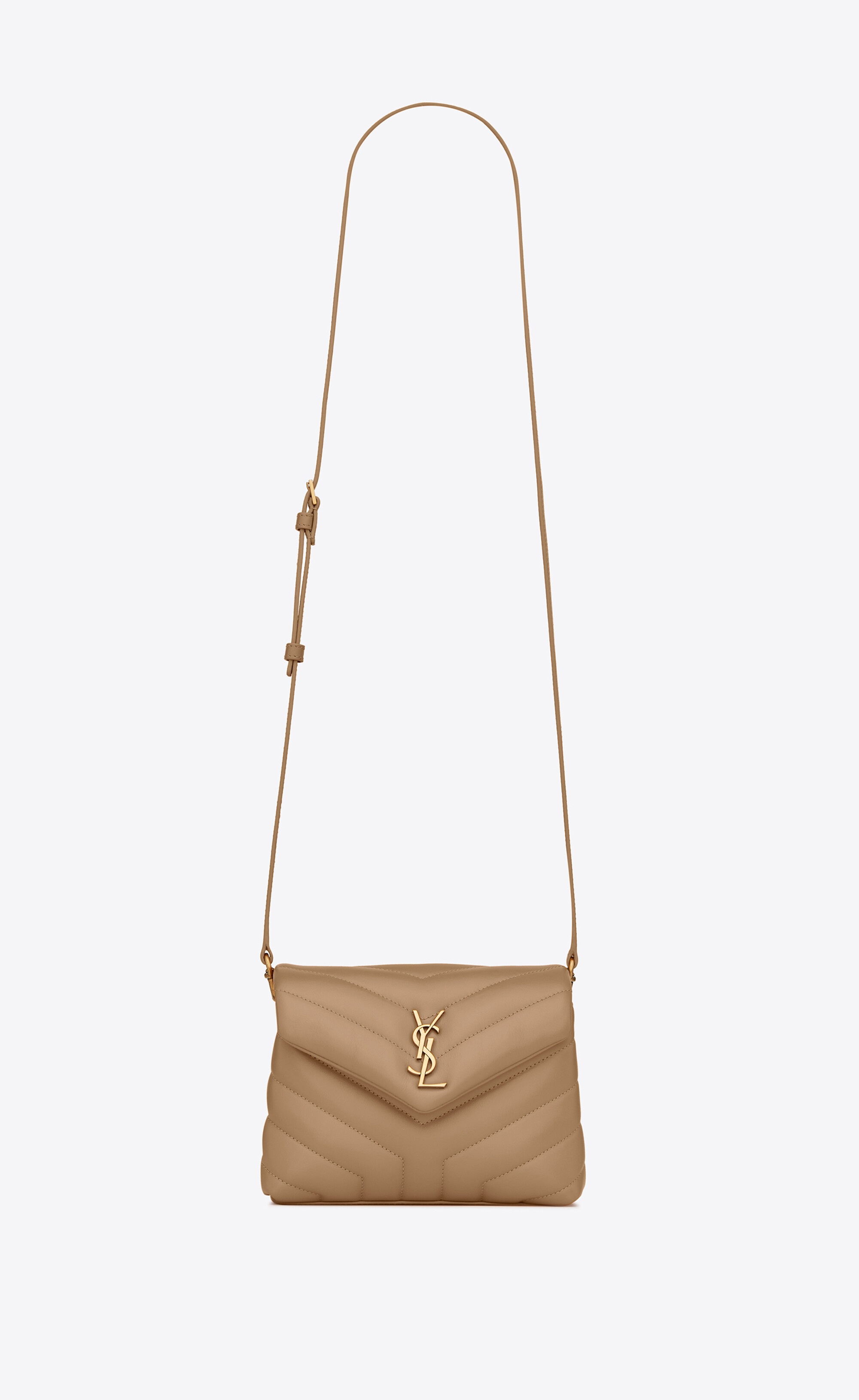 loulou toy strap bag in matelassé  "y" leather - 1