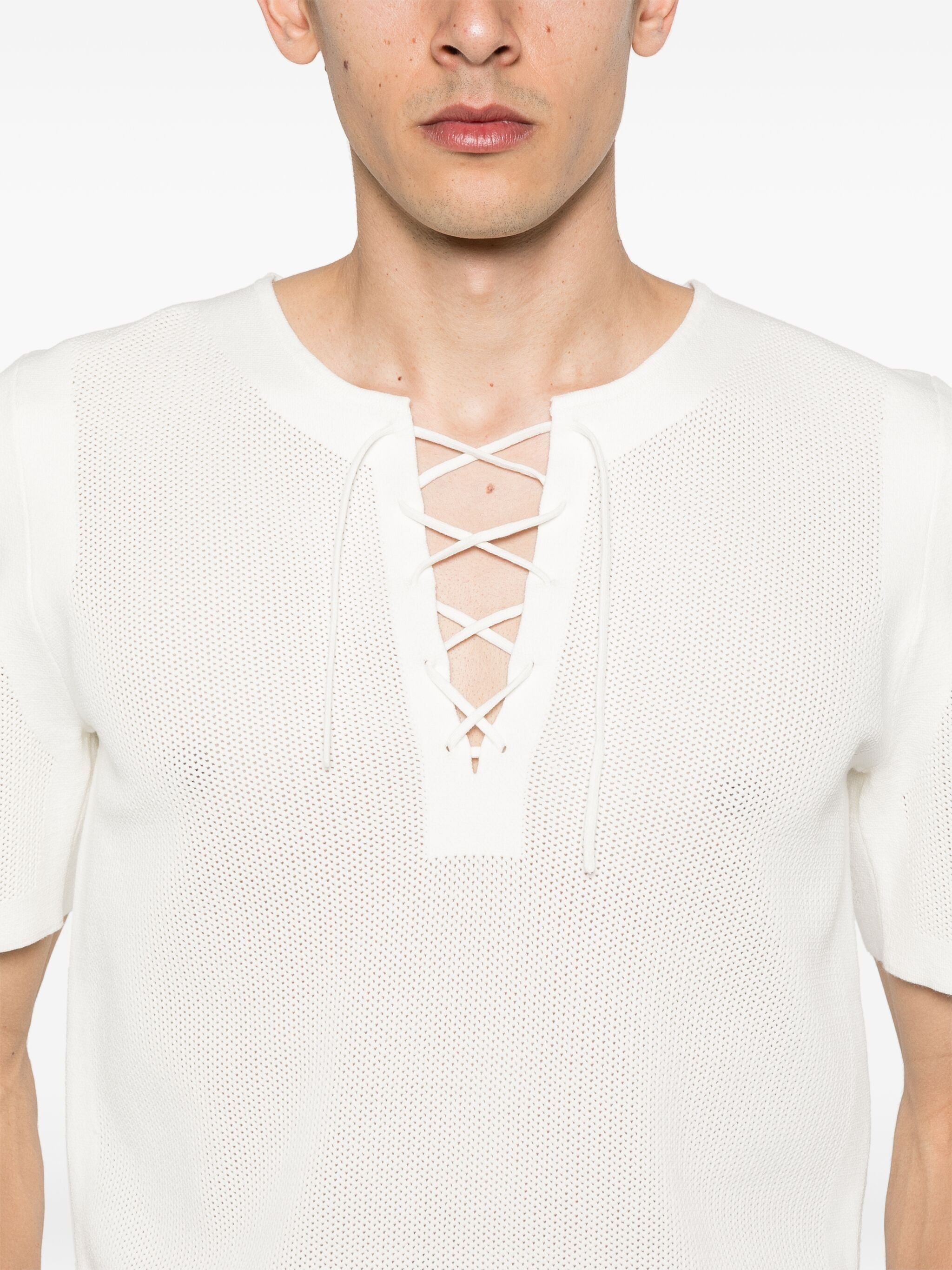 Open-knit T-shirt - 3