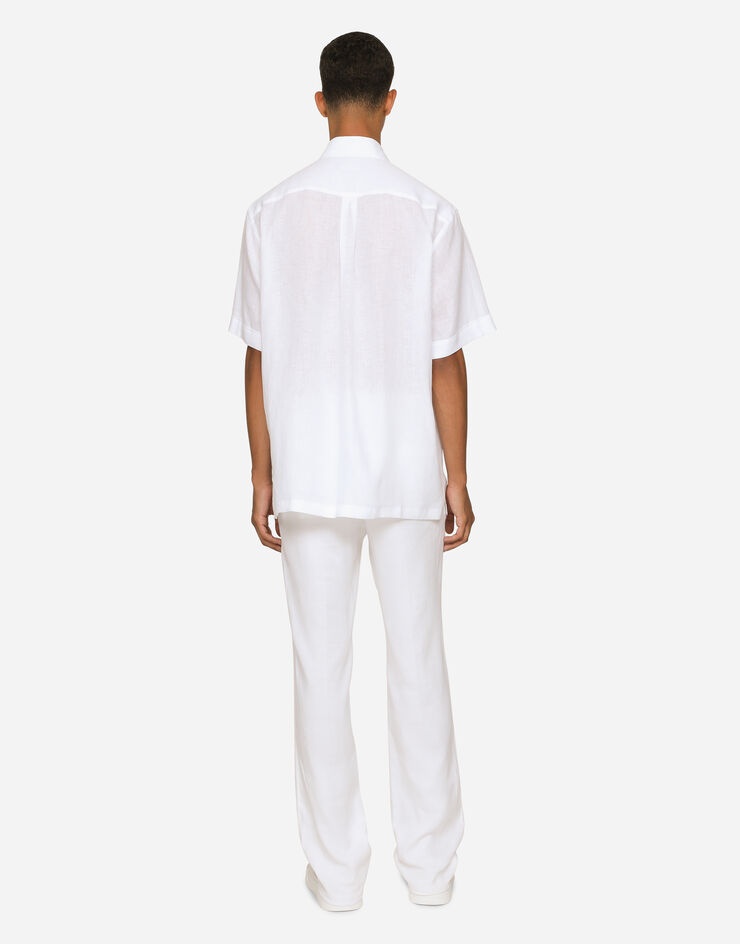 Linen Hawaiian shirt with DG hardware - 3