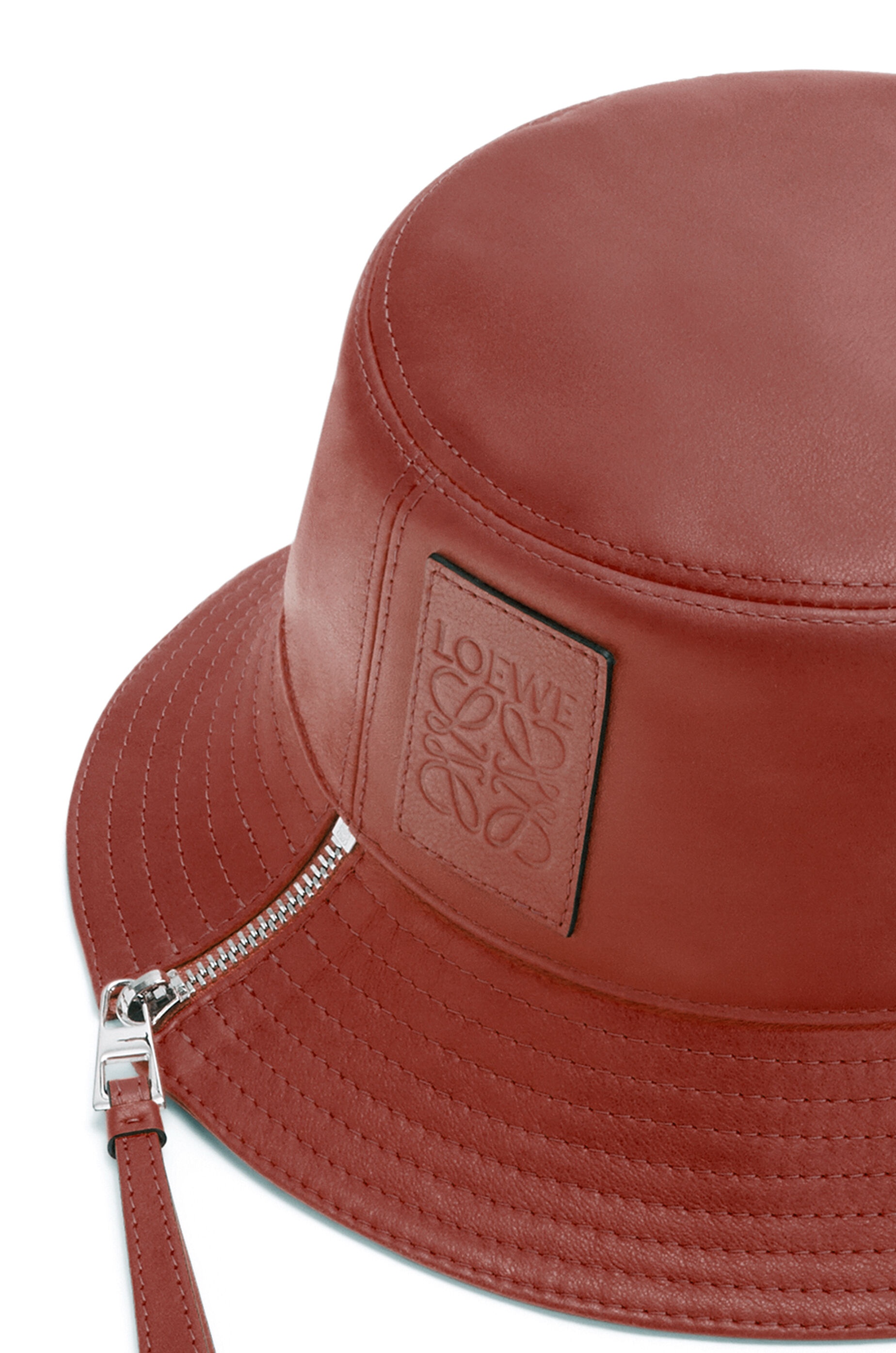 Fisherman hat in nappa calfskin - 5