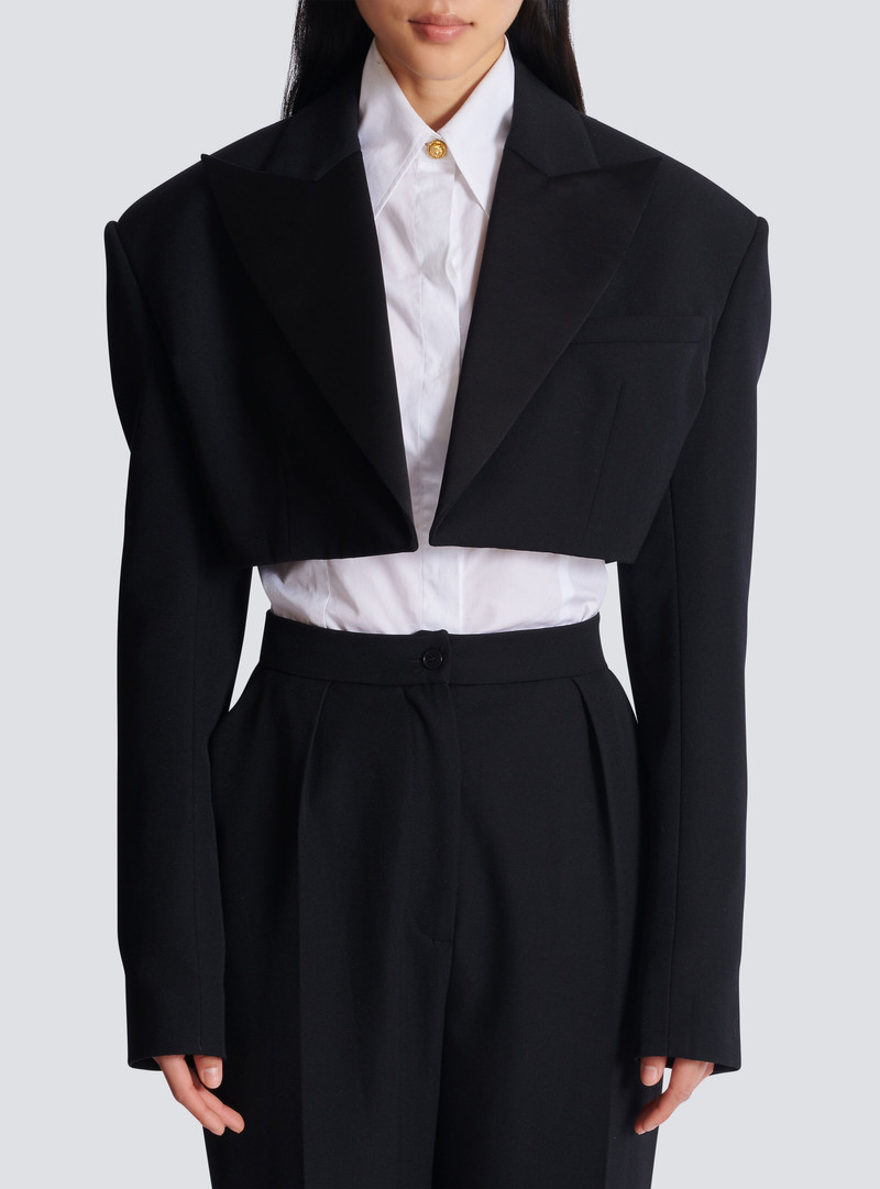 Cropped grain de poudre jacket 5