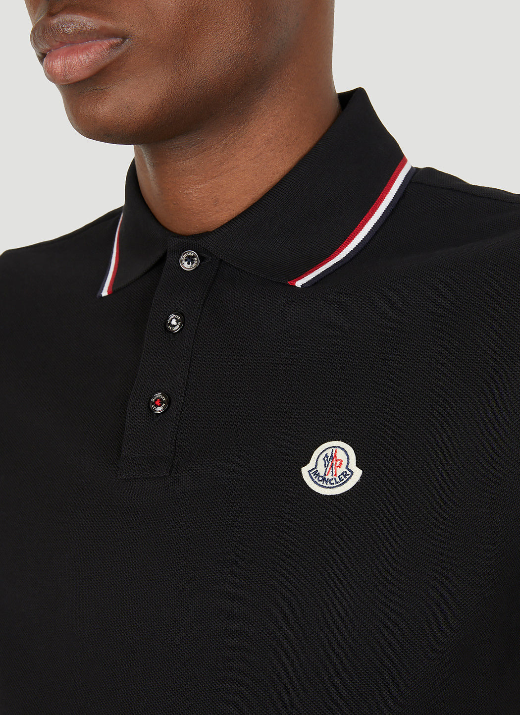 Moncler Men Stripe Trims Polo Shirt - 5