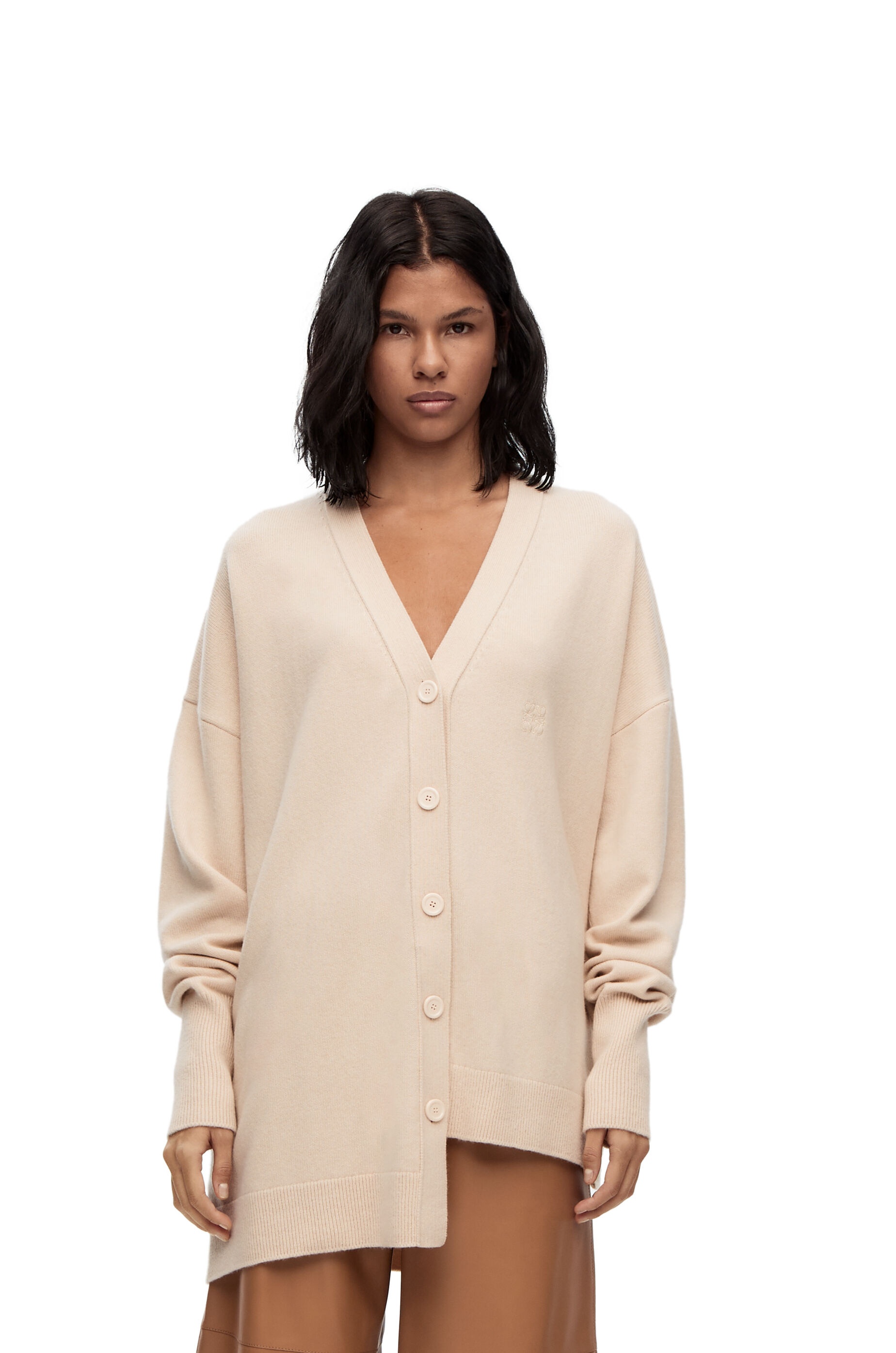 Asymmetric cardigan in cashmere - 3
